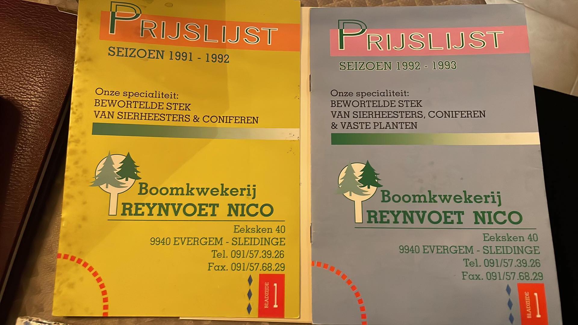 Izvorni cjenici · 1991.–1992. i 1992.–1993.